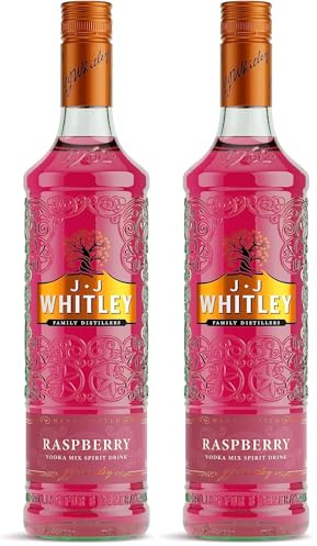 J.J. Whitley Raspberry Russian Vodka (Vodka de Frambuesa) - 700 ml (Paquete de 2)