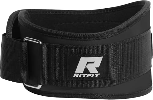 RitFit Gewichthebergürtel Herren & Damen 6'' Dip Gürtel | mit Klettverschluss, für Krafttraining, Bodybuilding, Gewichtheben