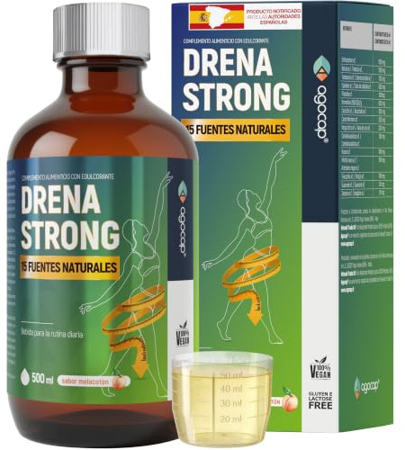 Integratore Alimentare Liquido con Pilosella, Tarassaco, Bromelina e Centella Asiatica – 15 Estratti Naturali – 500 ml da Diluire – Gusto Pesca – Agocap
