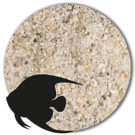 Anbobo Aquarium Sand/Aquarium Kies 25 KG - 0,63-1,25mm naturweiß