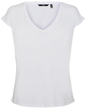 VERO MODA VMFILLI SS V-Neck Tee GA NOOS