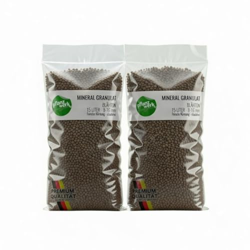 Pflanzwerk® Pflanzkübel Pflanzton Mineral Granulat 30l *MINERALISCHER BLÄHTON* *8/16 KÖRNUNG* *PERFEKTE Drainage* *QUALITÄTSWARE*