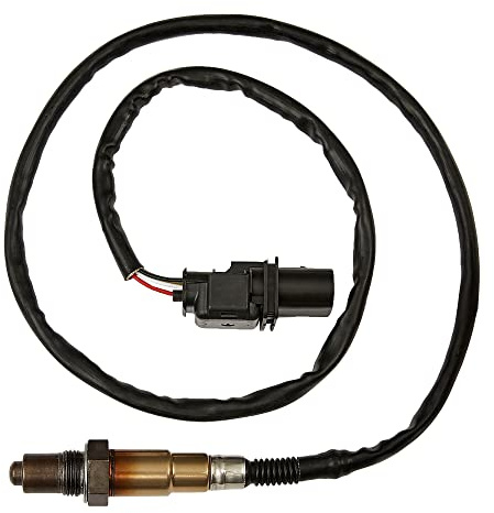 JISKAIAI LSU 4.9 5-Wire Lambda WideBand O2 Oxygen Sensor for AEM 30-4110/30-0300/30-0310/39210-2E100 X Series AFR Inline Controller UEGO / 17025, 0258017025 for Air Fuel Ratio Wideband o2 Sensor kit