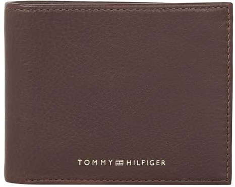 Tommy Hilfiger TH Premium Leather CC Flap and Coin Cognac