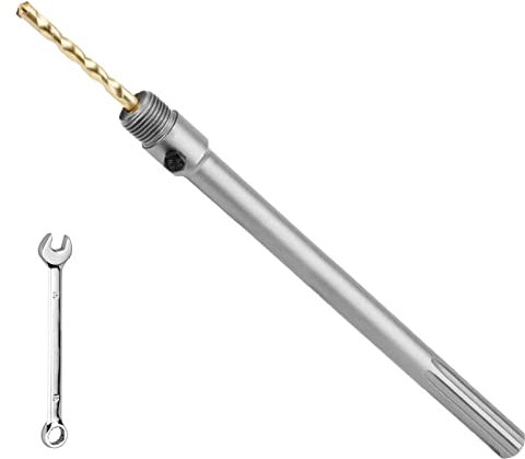 SDS MAX Schaft Verlängerung Aufnahmeschaft für Bohrkronen,500mm Länge,mit M22 Gewinde,inklusive Zentrierbohrer