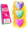 Lot de 3 bombes de bain Love Heart Value de Zimpli Gifts, cadeau de beauté pétillant pour spa, pour femme, elle, épouse, petite amie, bain moussant et spa, remplisseurs de bas