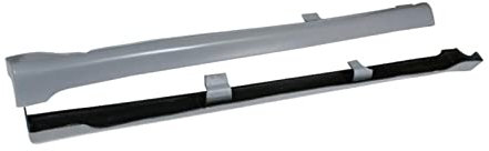 Auto-Seitenschweller-Schürzen-Kits, kompatibel for VW Golf 4 IV MK4 R32 2003–2005, PU, ​​unlackiert, graue Grundierung, Türstufen-Verlängerungslippe