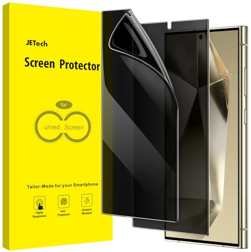 JETech Privacy Pellicola Protettiva per Samsung Galaxy S24 Ultra 5G 6,8 Pollici, Anti-Spy Flessibile TPU Film, Compatibile con Sbloccare Impronte Digitali, Pacco da 2