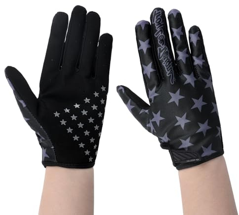 Lightweight Motorcycle Gloves for Men Women Breathable Sun Protection Sports Gloves for Motorcycle Riding, Road Racing, Cycling, Running, Climbing, Driving (Black, XL for palm width 3.35-4.13inches)