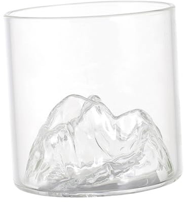 KICHOUSE Bicchieri da Whisky in Vetro Stile Giapponese 180ml Trasparenti Set 2 Pezzi, Tazze da Tè per Casa Bar Sala da Pranzo, Preservano Aroma Naturale, Design Unico