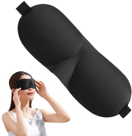Schlafmasken,3D Schlafmaske Für Seitenschläfer - Tragbare Druckfreie Augenmaske für Meditation Sitz mit Slow-Response-Material, NickercheFlug Schlafsaal Reise Camping