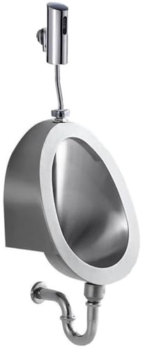 TAUIANE 304 Stainless Steel Urinal for Men, Wall Mounted Automatic Sensor Urinal, Touchless Urinal Flushing Set for Bars, Bathrooms, and Hotels
