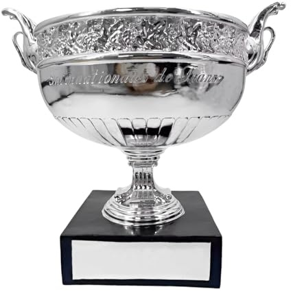 YYDSTES Mini Replica del Trofeo di Tennis Maschile Dell'Open di Francia,Trofei del Campione del Grande Slam,Oggetti da Collezione e Cimeli,Decorazioni per Ufficio e Casa,Regali per Uomo