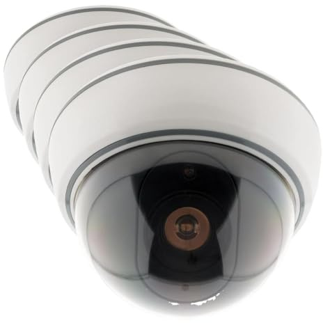Otio Caméra de Surveillance intérieure factice avec LED (Lot de 4)