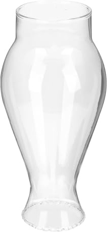 HOLIDYOYO Paralume di Ricambio in Vetro per Lampada a Cherosene, Copertura Antivento per Lanterna a Olio, Dimensioni 17,5 CM Altezza, Adatto per Uso Esterno e Interno