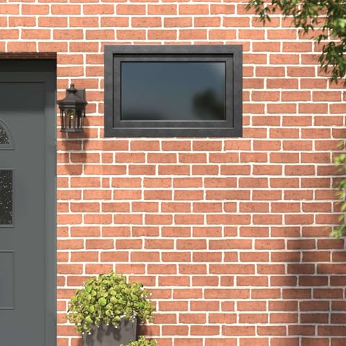 QUAHEAS RISOR Cellar Window 90 x 50 cm PVC and Anthracite Glass with 5-Chamber Frame, Tilt and Turn Function, Heat Protection, Sound Insulation and Easy Cleaning for Cellar and Indoor Use
