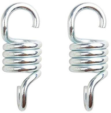 DollaTek 2Pcs Hamaca Muelle 660lb Capacidad Resistente Resorte Resorte Acero galvanizado Resorte Extensión Bobina para Colgar sillas de Hamaca y Columpios de Porche