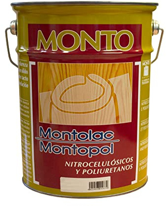 Fondo Nitrocelulósico al Disolvente Transparente de Secado Rápido y Fácil Lijado para Madera. Prepara el Soporte Antes de Lacar o Barnizar. Montolac Fondo Transparente CM-10 (Tapaporos) (5L)