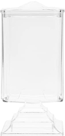 Alipis Desktop Aufbewahrungsbox Für Makeup-wattepads Transparente Kunststoff-organizer Mit Deckel Für Beauty-salon Und Zuhause Für Baumwollpads Und Kleine Accessoires