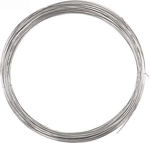 304 Edelstahl-Litze, feiner Draht, weicher Einzeldraht, für Industrie und Heimwerker, Durchmesser: 0,1 mm, Länge: 100 m