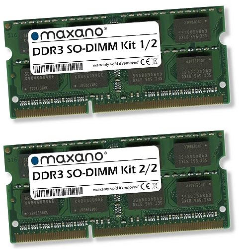 Maxano 16GB Kit 2X 8GB RAM kompatibel mit Synology DiskStation DS418play (PC3-12800 SO-DIMM Arbeitsspeicher)