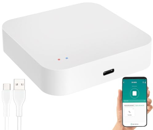 Luminea Home Control ZigBee Bridge: WLAN-Gateway für ZigBee- und Bluetooth-kompatible ELESION-Geräte (Elesion mit WLAN verbinden, Gateway mit verbinden, LAN)