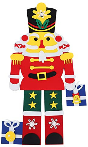 Angoily Filzanhänger Weihnachten Aus Walnusssoldaten Kreative Weihnachtsdeko Anhänger Für Baum Party Geschenk Kompaktes Design Leicht Zu Tragen