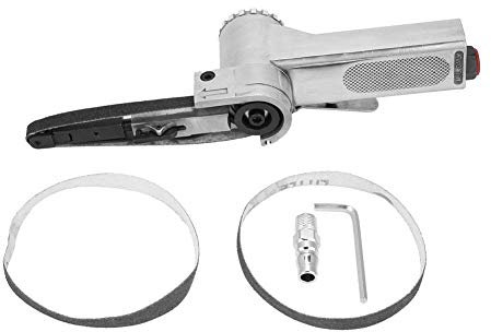 JORAsa Pneumatischer Luftbandschleifer, 16000 U/min, 10 x 330 mm/20 x 520 mm, Luftbandschleifer, pneumatisches Polierwerkzeug für die Industrie