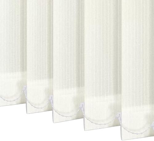 Vertikaljalousien Lamellen 50/60/70/80/90/100/120/140cm,Vertikale Jalousien Für Innen,60% Verdunkelung/Wärmeisolierung Vertikale Jalousien Lamellenvorhang,Für Türen Fenster,W×H-130x130cm/51x51in