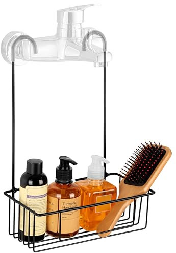 BELLE VOUS Cesta Colgante para Ducha - Estanteria de Baño Sin Taladro de Acero Inoxidable - Colgador Estantería para Champú y Accesorios - Estante Organizador para Colgar