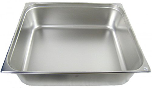 AcMax GN 2/1 Gastronormbehälter GN-Behälter Edelstahl 57,7 Liter tief 200mm Gastronorm