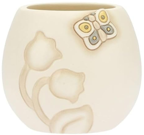 THUN - Porta spazzolini - Ceramica - Linea Elegance - 10,5x8,5x9,3 h cm