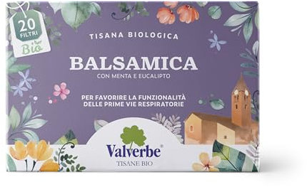 VALVERBE Tisna Balsamica Biologico 20 Filtri - Pacco da 6-180 g