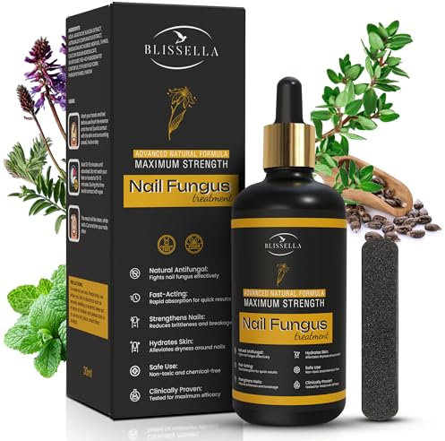 Fungal Nail Treatment for Toenails Extra Strong – Fast-Acting Nail Fungus Treatment for Toenail with Natural Tea Tree Oil – Visible Results in 1-3 Weeks, Toe Nail Fungal Healthy for Treatment (30 ML)