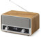 Radio AM FM retro con enchufe de pared digital para dormitorio con pantalla LCD, 40 ajustes preestablecidos, temporizador de sueño, altavoz Bluetooth retro para oficina, gran regalo de madera