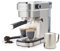 Salter Espresso Machine with Milk Frother – Single Or Double Shot, 20-Bar Italian Pressure Pump, Ground Coffee Compatible, 1.1L Detachable Water Tank, Includes Stainless Steel Milk Jug, 1350W, EK6139