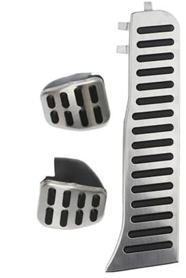 FUNOJIM AQHWOHA Auto Pedale Gas Bremse Pedal Abdeckung Rest Pedal Pad Edelstahl Zubehör, für VW Tiguan 2009-2016 at MT LHD