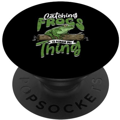 Frosch Fangen Frosch Fänger Fangen Frösche Froschjäger PopSockets Klebender PopGrip