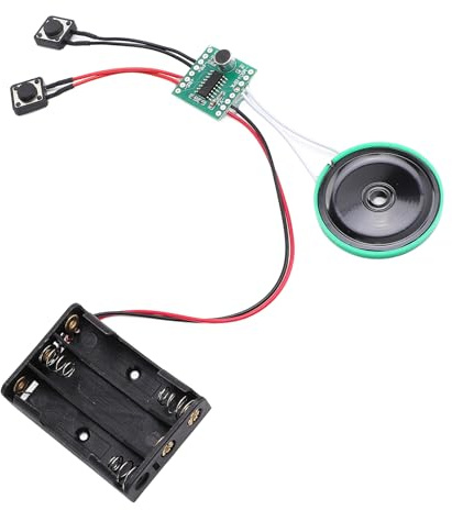 Aufnehmbares Soundmodul, 30-Sekunden-Tastensteuerung Aufnehmbares Sprach-Sound-Chip-Modul, Nehmen Sie Ihre Eigene Grußkarte auf, für Kuscheltiere, Geschenkbox