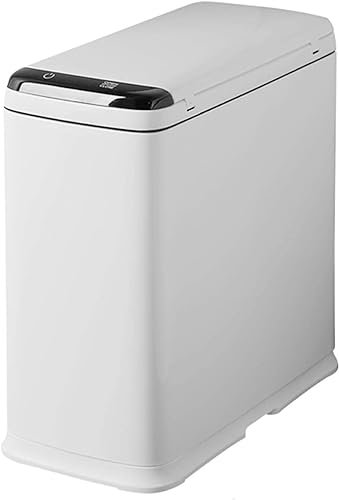 CHFYIJYHM PoubelleCorbeille à Papier Intelligente Rechargeable étroite avec CouverclePetite Corbeille à Papier de Salle de Bain DomestiqueCorbeille à Papier d'intérieur