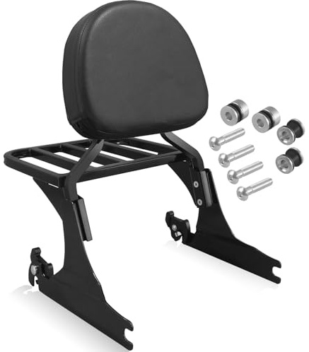 NOVALLA Sissy Bar with Luggage Rack Fit Harley Softail 200mm Fender