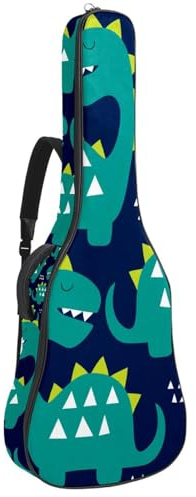 Eslifey Tasche für Akustikgitarre, Anker & Wellen, verstellbarer Schultergurt, Gitarrenkoffer, Gigbag 101,6 cm, 106,7 cm, Blau, Mehrfarbig 4, 42.9x16.9x4.7 in, Taschen-Organizer