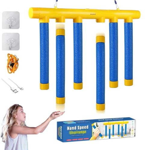 Hand Eye Coordination Training Catching Stick Game Drop Trivia Tool Finger Boxing Trainer Pick Up Modes Original Play Falling And Tapper Design Drop It Hand Speed Levels Shot Down Soft Balls For Sport