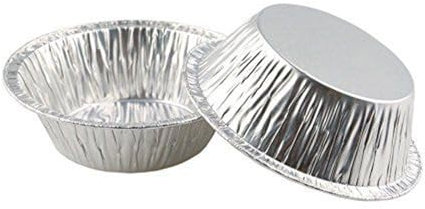 Round Disposable Aluminum Meat and Potato Pie Tins 3– Round Foil Pans, Sturdy & Recyclable, Perfect for Baking, Catering & Takeaway – Approx 3 Inch Base/Approx 5 Inch Top Diameter (20)