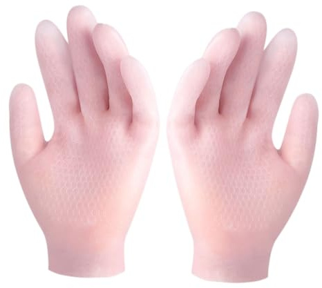 Alipis Moisturizing Hand Care Gloves Sebs Material Non-Slip Pink Gloves for Dry Cracked Skin Softening and Exfoliating Hand Care Supplies