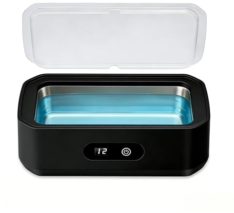 650ML Ultrasonic Jewellery Cleaner, Sonic Cleaner for Jewellery, 48KHz Ultrasonic Glasses cleaner