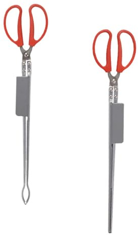 BESPORTBLE Pinze per Granchi Antiscivolo in Acciaio 52 CM Set 2 Pezzi Morsetto Robusto per Anguille e Aragoste Accessorio da Cucina per Raccolta Frutti di Mare e Pesca