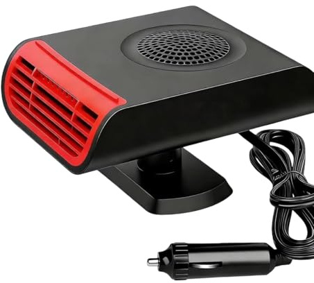 Car Heater, Car Defroster, 12V 150W Car Fans Portable Fast Heating Defrost Defogger, 2-in-1 Heating/Cooling Outlet Plug in Cigarette Lighter Automobile Windscreen Fan for All Cars
