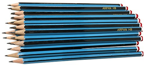 ARPAN Durable, Snap-Resistant & Long Lasting HB School Pencils for Children, Teenagers & Adults, Ideal for Drawing, Writing, Office Desk & General Work (Pack of 48)
