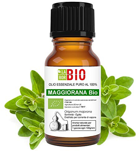 MajoranÖl Bio Ätherisches Öl 100% Reines 5 ml - Aromatherapie Kosmetik Therapeutische - Laborbio